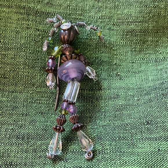 Whimsical Flexible Pin Woman Figure - One of a Kind - Picture 6 of 9